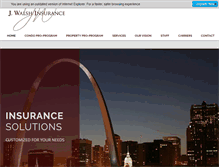 Tablet Screenshot of jwalshinsurance.com